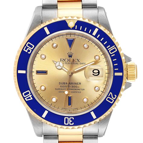 rolex submariner gold diamond bezel|Rolex Submariner bezel price.